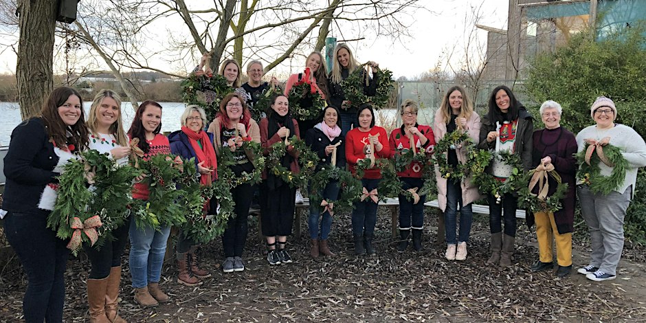 From the organiser's page for Christmas wreath making at Attenborough Nature Centre